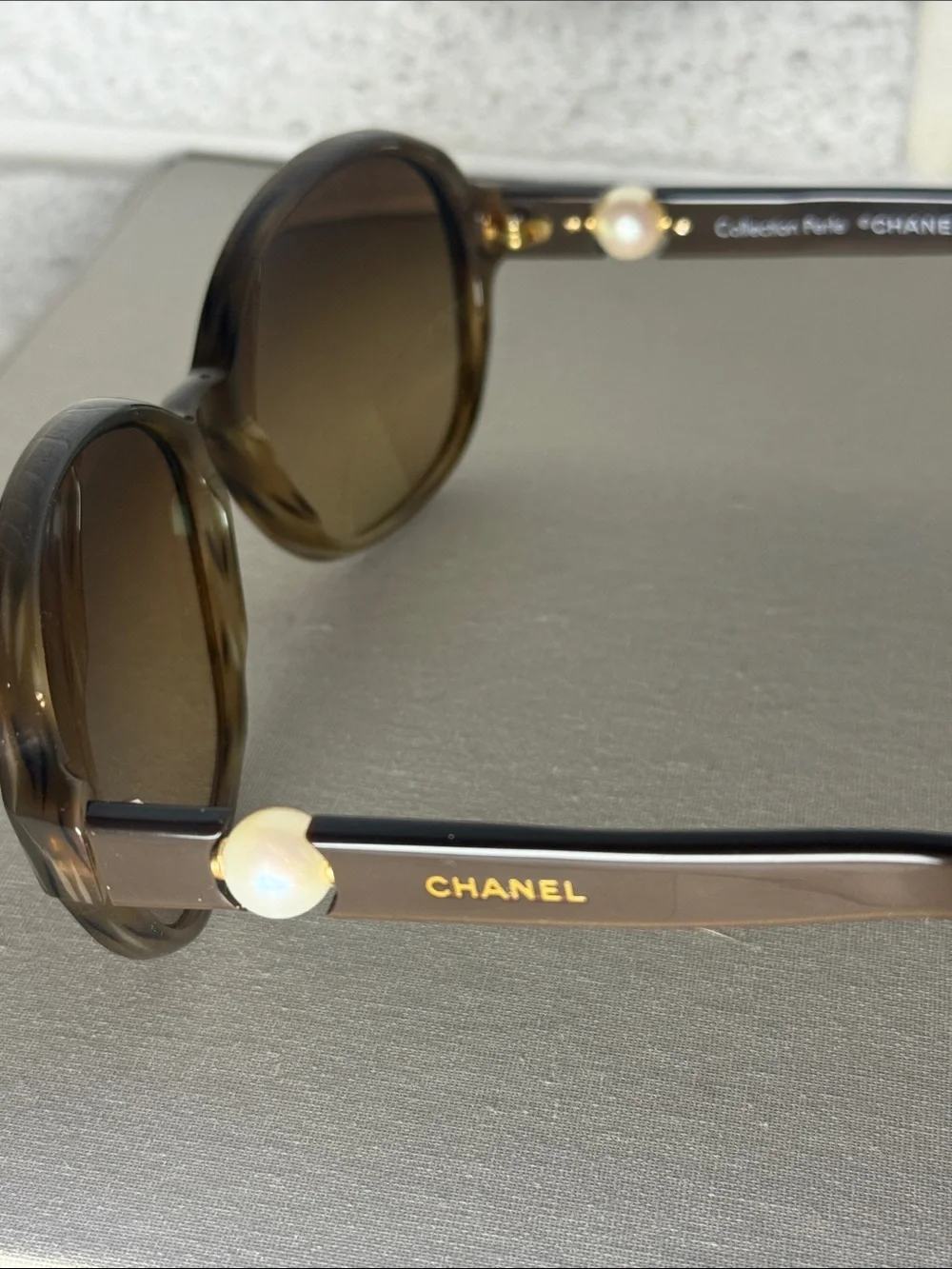 Chanel Brown Tortise Women's FRAMES with Pearl Accent